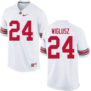 Men's Ohio State Buckeyes #24 Sam Wiglusz White Nike NCAA College Football Jersey For Sale IMH3044RJ
